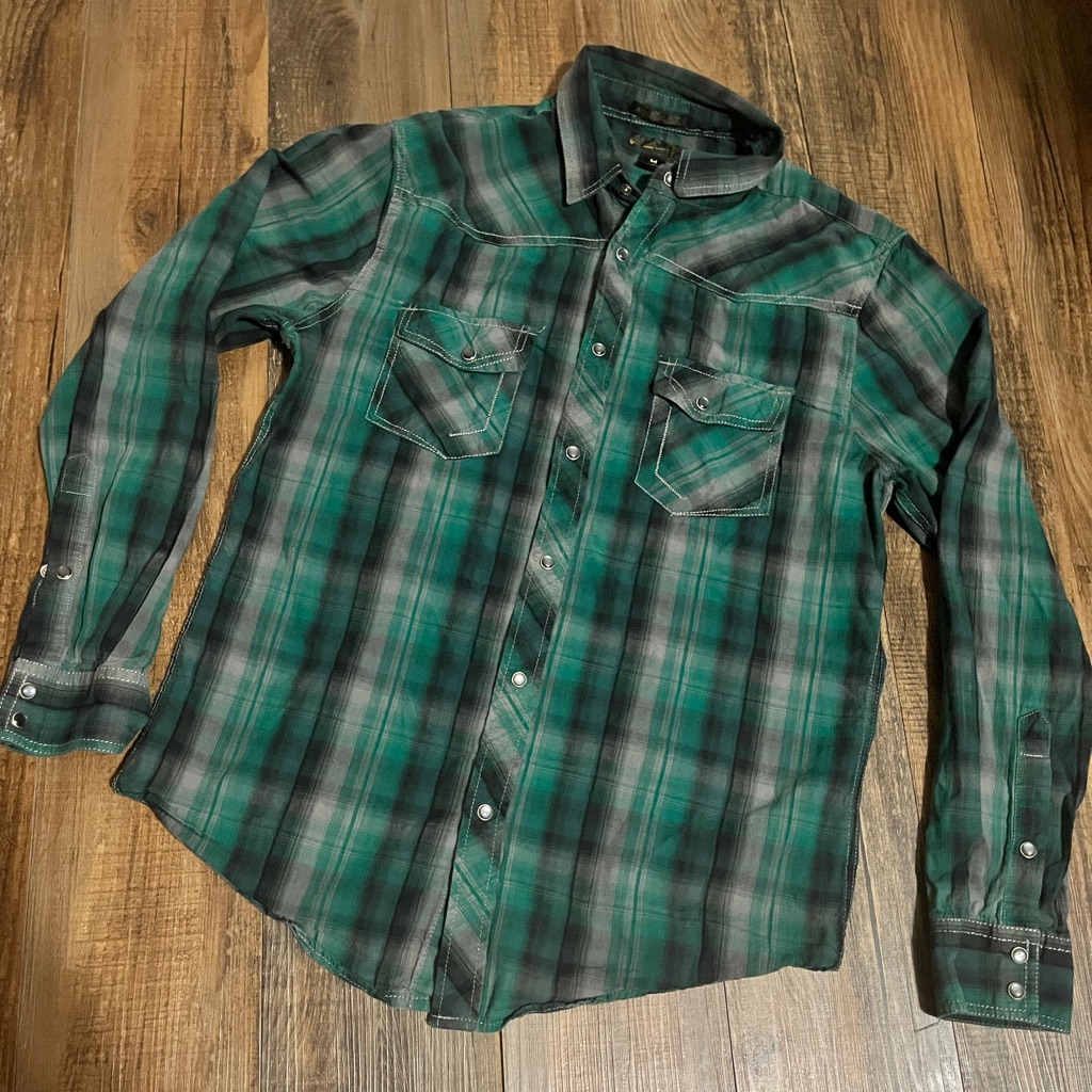 Helix Button Down Shirt Sz M